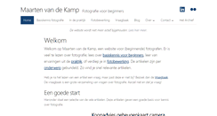 Desktop Screenshot of maartenvandekamp.nl